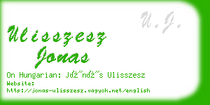ulisszesz jonas business card